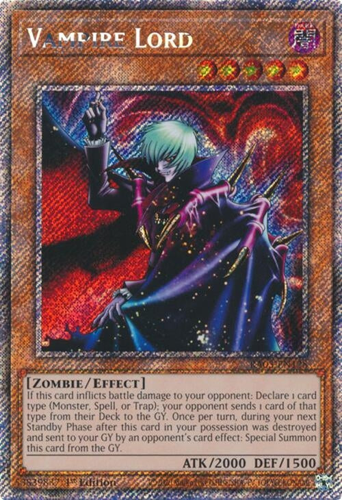 Vampire Lord (Platinum Secret Rare) (RA03-EN128)