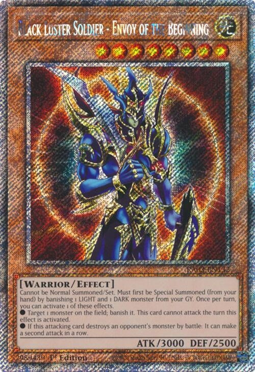 Black Luster Soldier - Envoy of the Beginning (Platinum Secret Rare) (RA03-EN132)