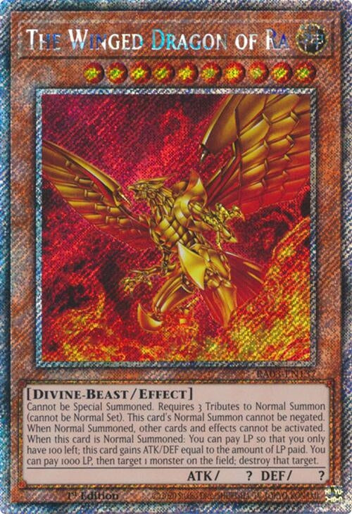 The Winged Dragon of Ra (Platinum Secret Rare) (RA03-EN137)