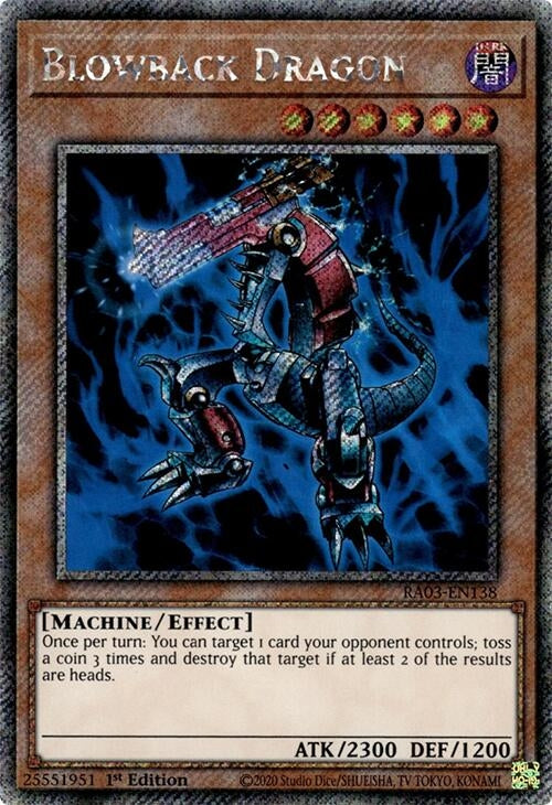 Blowback Dragon (Platinum Secret Rare) (RA03-EN138)