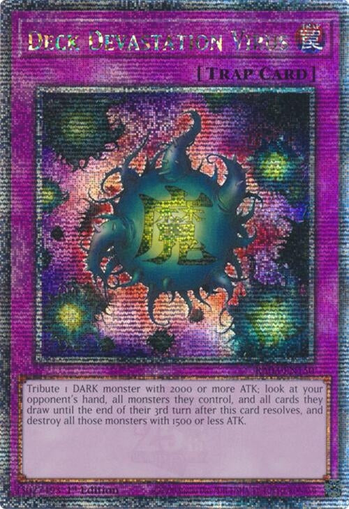 Image for Deck Devastation Virus (Quarter Century Secret Rare) (RA03-EN150) - YuGiOh