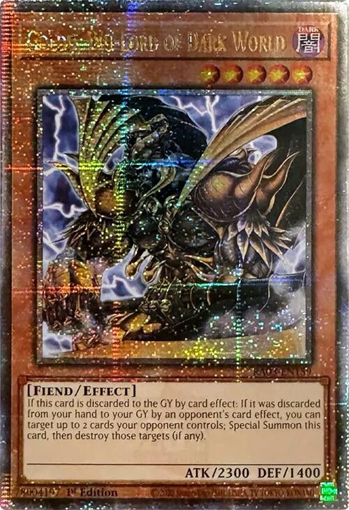 Image for Goldd, Wu-Lord of Dark World (Quarter Century Secret Rare) (RA03-EN159) - YuGiOh