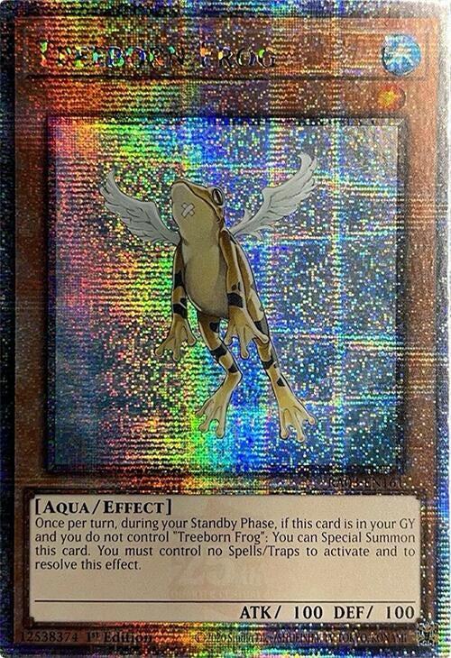 Image for Treeborn Frog (Quarter Century Secret Rare) (RA03-EN161) - YuGiOh