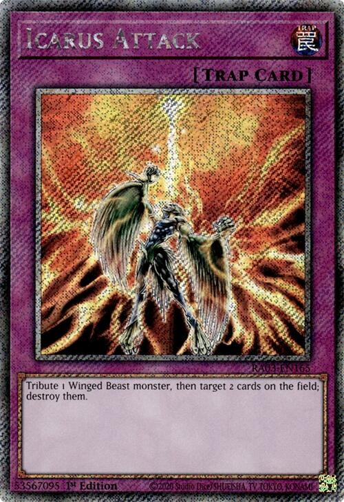 Icarus Attack (Platinum Secret Rare) (RA03-EN165)