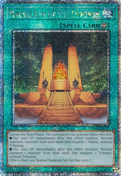 Image for Mausoleum of the Emperor (Quarter Century Secret Rare) (RA03-EN167) - YuGiOh