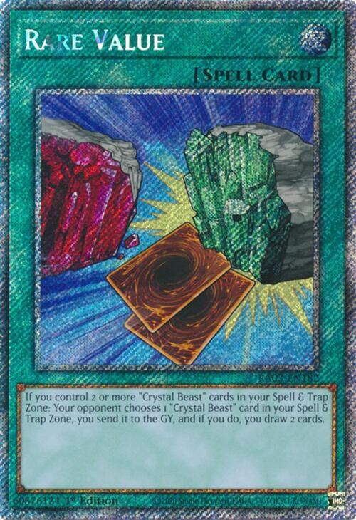 Rare Value (Platinum Secret Rare) (RA03-EN182)