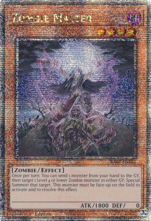 Image for Zombie Master (Quarter Century Secret Rare) (RA03-EN185) - YuGiOh