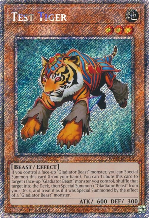 Test Tiger (Platinum Secret Rare) (RA03-EN189)
