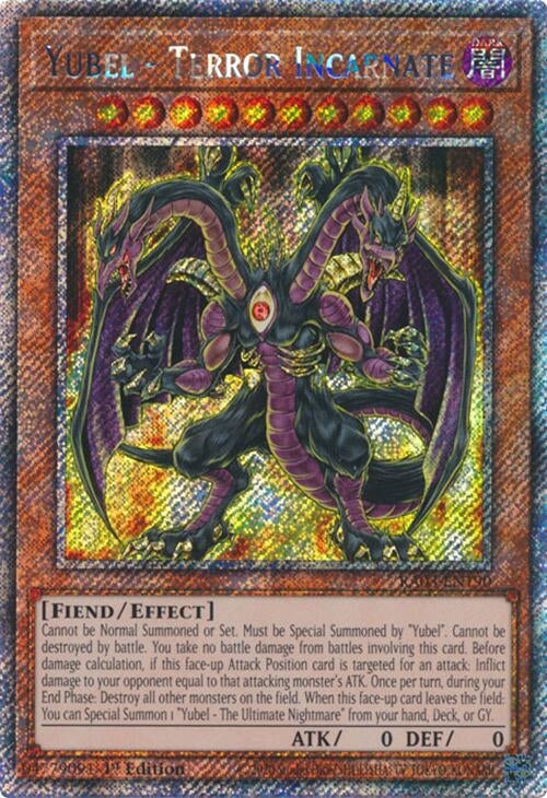 Yubel - Terror Incarnate (Platinum Secret Rare) (RA03-EN190)
