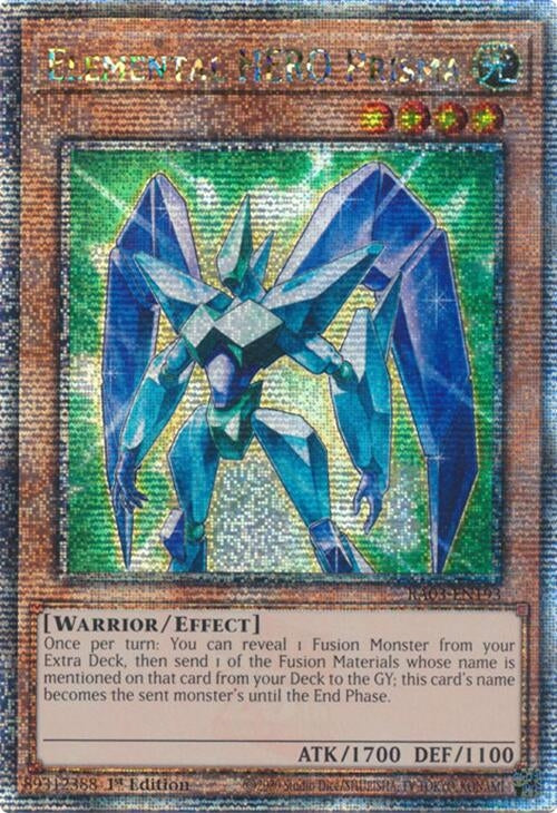 Image for Elemental HERO Prisma (Quarter Century Secret Rare) (RA03-EN193) - YuGiOh