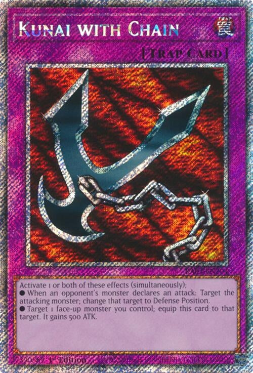 Kunai with Chain (Platinum Secret Rare) (RA03-EN204)