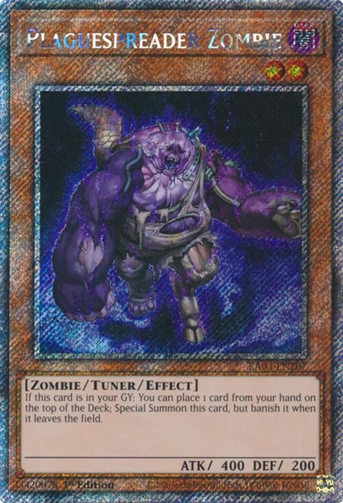 Plaguespreader Zombie (Platinum Secret Rare) (RA03-EN207)