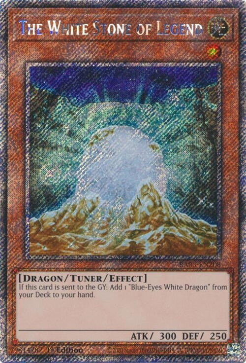 The White Stone of Legend (Platinum Secret Rare) (RA03-EN208)