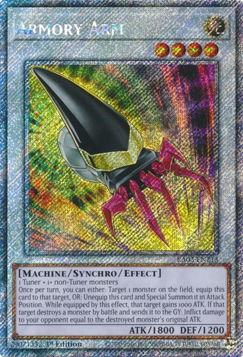 Armory Arm (Platinum Secret Rare) (RA03-EN213)