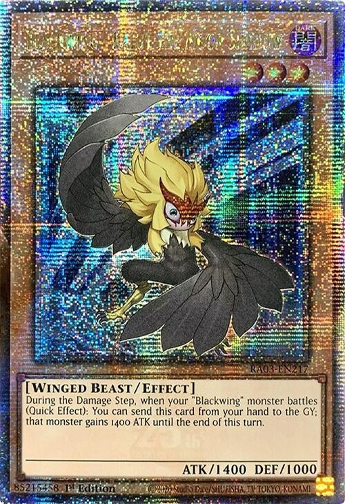 Image for Blackwing - Kalut the Moon Shadow (Quarter Century Secret Rare) (RA03-EN217) - YuGiOh