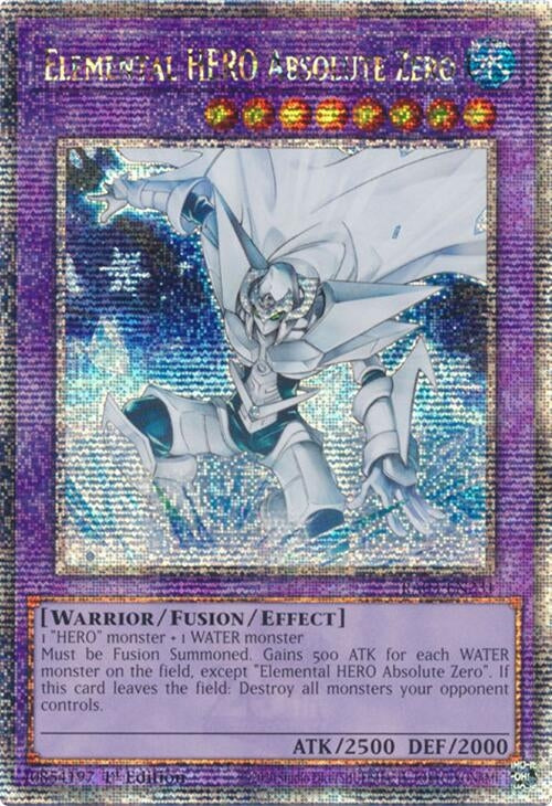Image for Elemental HERO Absolute Zero (Quarter Century Secret Rare) (RA03-EN231) - YuGiOh