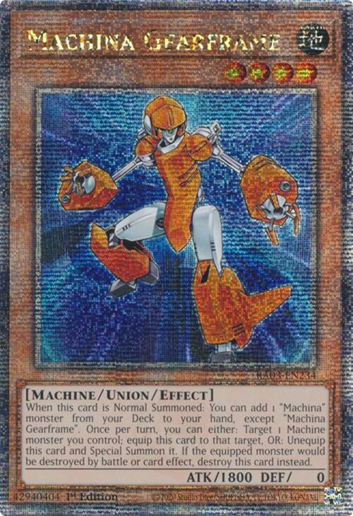 Image for Machina Gearframe (Quarter Century Secret Rare) (RA03-EN234) - YuGiOh