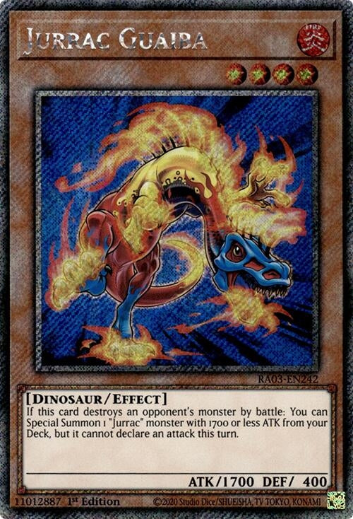 Jurrac Guaiba (Platinum Secret Rare) (RA03-EN242)