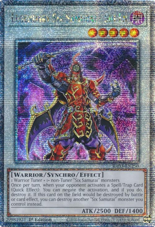 Image for Legendary Six Samurai - Shi En (Quarter Century Secret Rare) (RA03-EN250) - YuGiOh