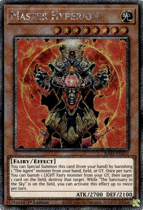 Master Hyperion (Platinum Secret Rare) (RA03-EN252)