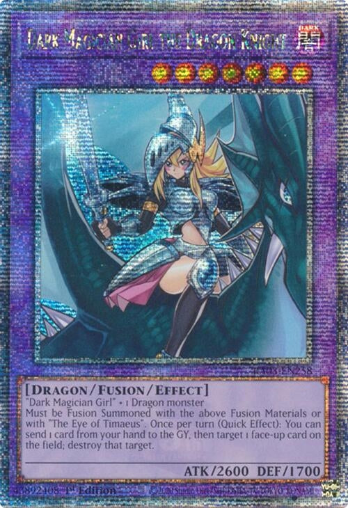 Image for Dark Magician Girl the Dragon Knight (Quarter Century Secret Rare) (RA03-EN258) - YuGiOh