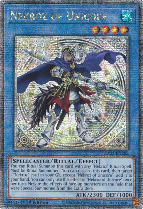 Image for Nekroz of Unicore (Quarter Century Secret Rare) (RA03-EN262) - YuGiOh