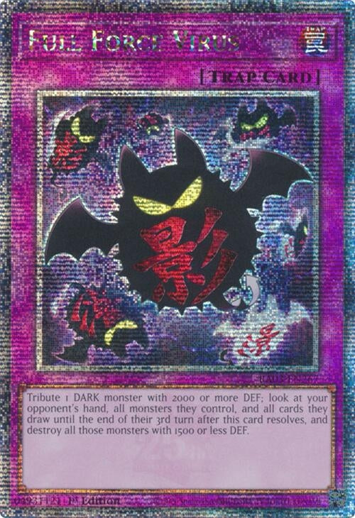 Image for Full Force Virus (Quarter Century Secret Rare) (RA03-EN267) - YuGiOh