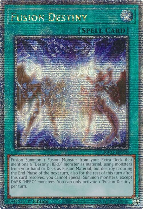 Image for Fusion Destiny (Quarter Century Secret Rare) (RA03-EN270) - YuGiOh