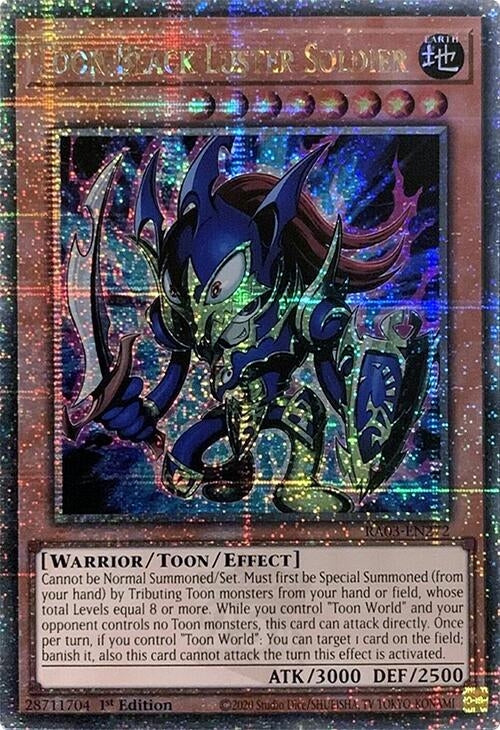Image for Toon Black Luster Soldier (Quarter Century Secret Rare) (RA03-EN272) - YuGiOh
