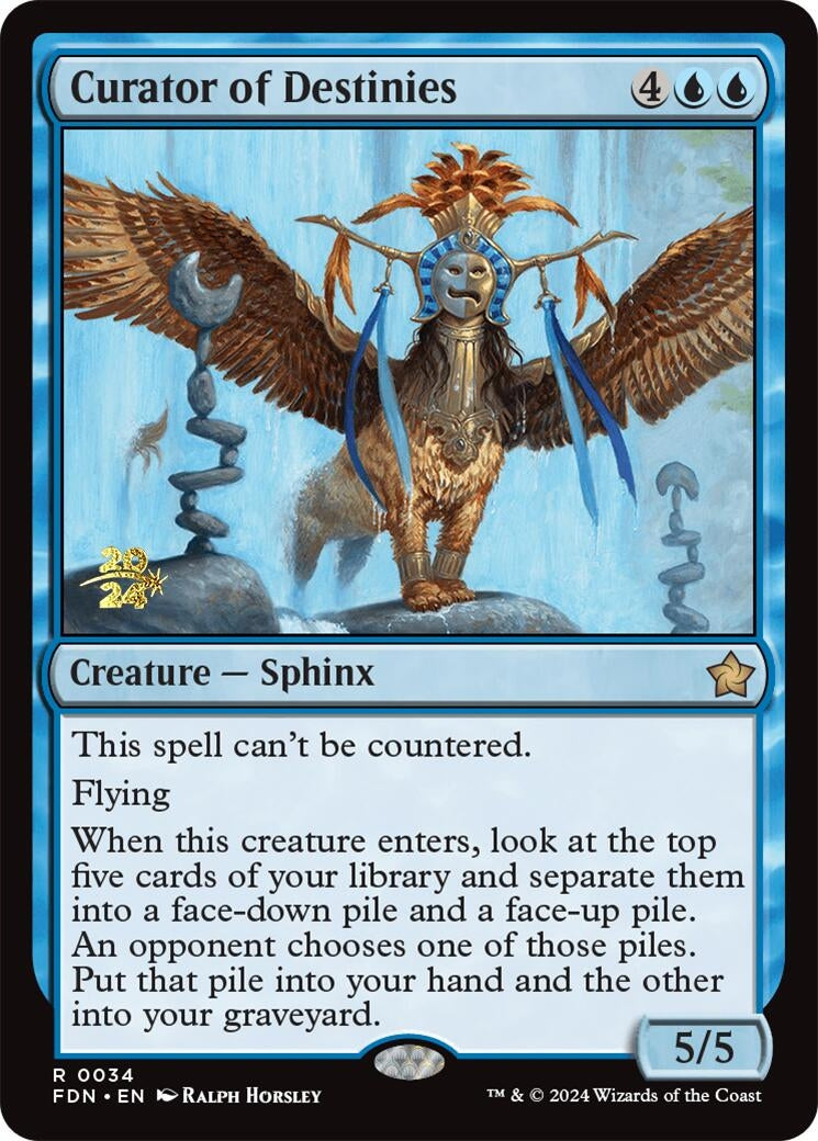 Image for Curator of Destinies (34) (Prerelease Cards) - Magic: The Gathering