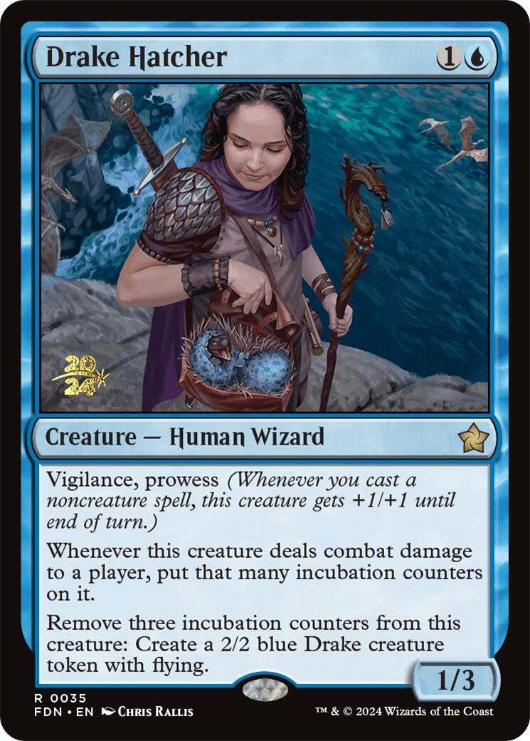 Image for Drake Hatcher (35) (Prerelease Cards) - Magic: The Gathering