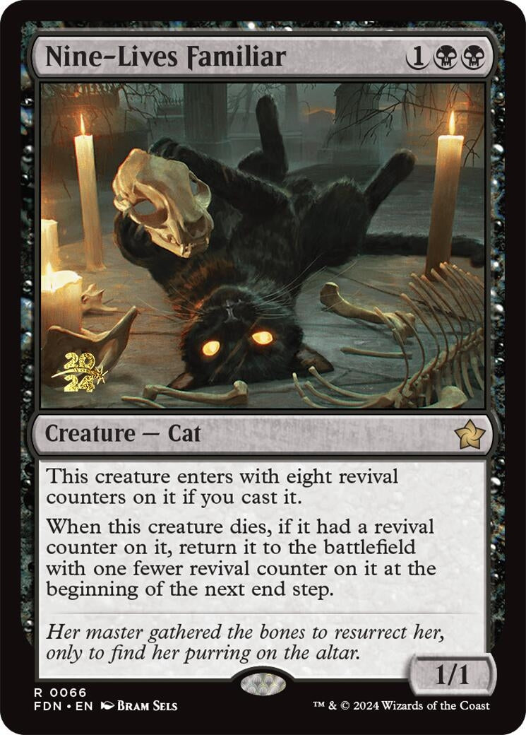 Image for Nine-Lives Familiar (66) (Prerelease Cards) - Magic: The Gathering