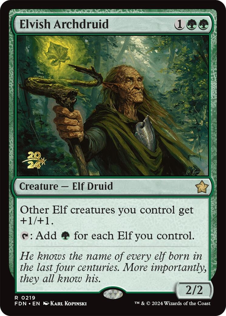 Image for Elvish Archdruid (219) (Prerelease Cards) - Magic: The Gathering