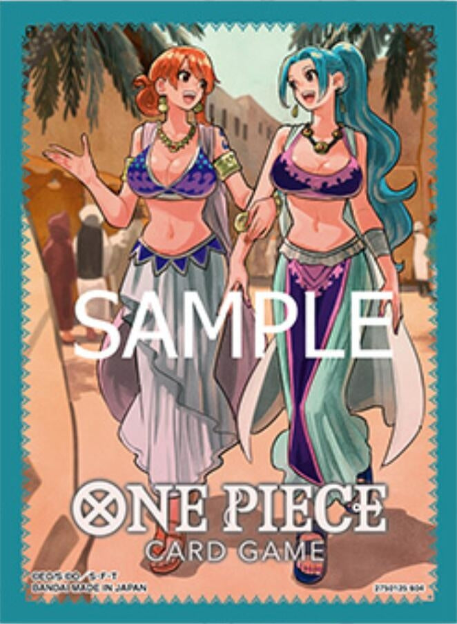 Image for One Piece Card Game Official Sleeves: TCG+ Store Edition Vol.1 - Nami and Vivi (70-Pack) - Card Sleeves