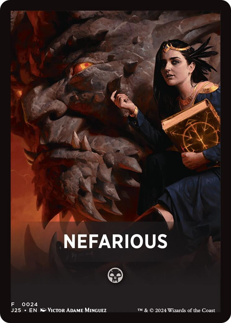 Image for Nefarious Theme Card (24) (Foundations Jumpstart) - Magic: The Gathering