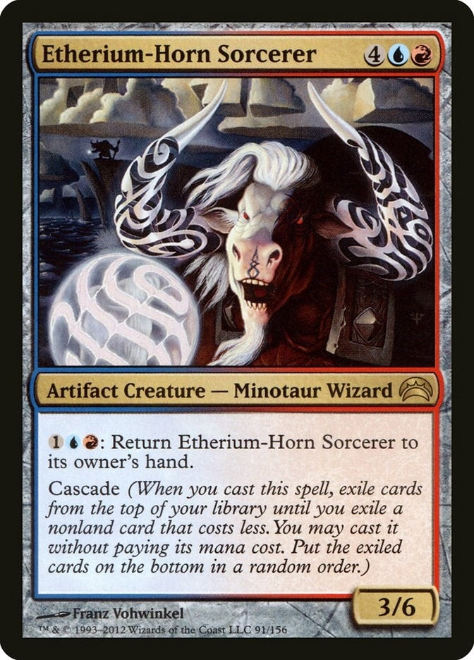 Image for Etherium-Horn Sorcerer (91) (Planechase 2012) - Magic: The Gathering