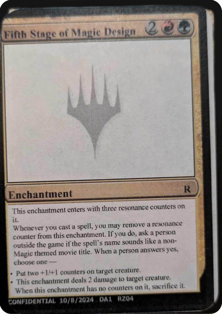 Image for Fifth Stage of Magic Design (Un-Known Event Playtest Cards) - Magic: The Gathering