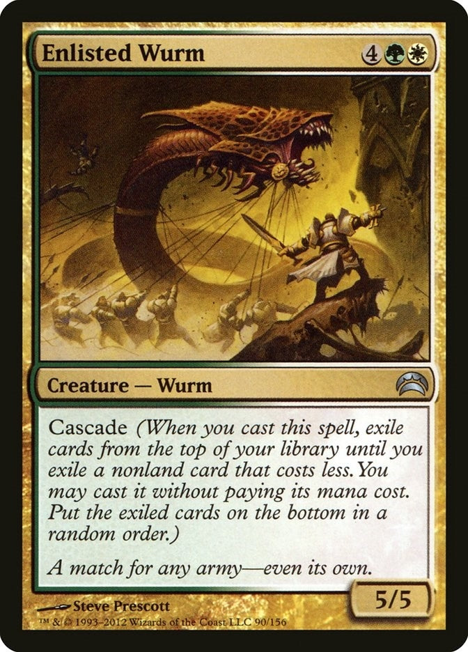 Image for Enlisted Wurm (90) (Planechase 2012) - Magic: The Gathering