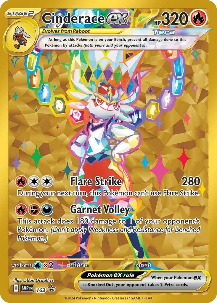 Image for Cinderace ex - 163 (163) (SVP) - Pokemon