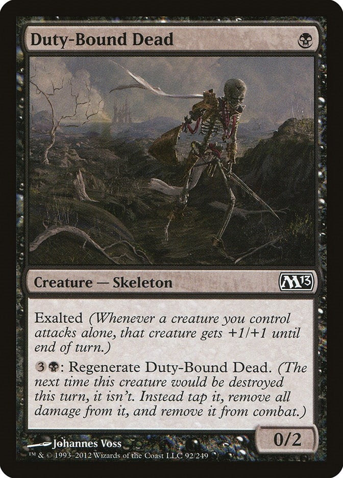 Image for Duty-Bound Dead (92) (Magic 2013 (M13)) - Magic: The Gathering
