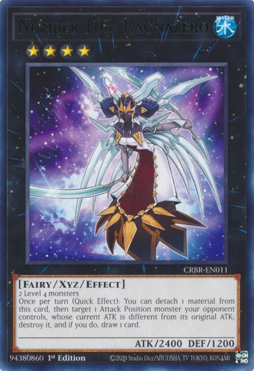Image for Number 103: Ragnazero (CRBR-EN011) (CRBR) - YuGiOh