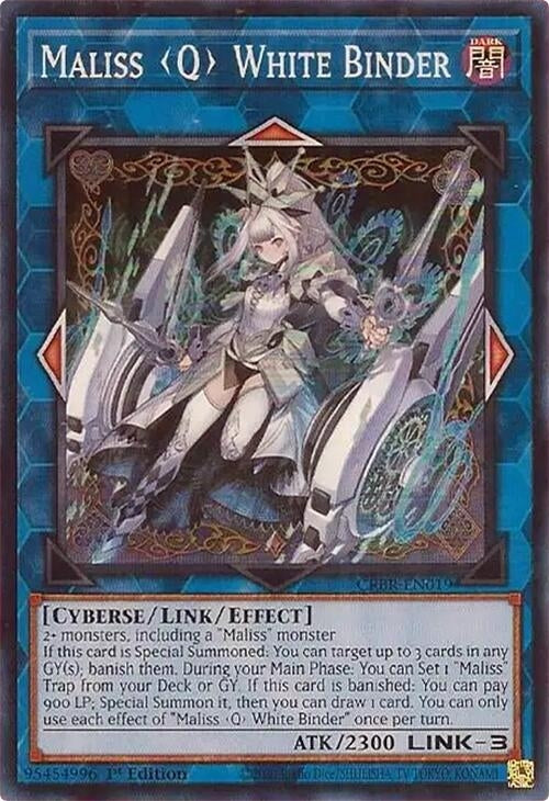 Image for Maliss Q White Binder (CRBR-EN019) (CRBR) - YuGiOh