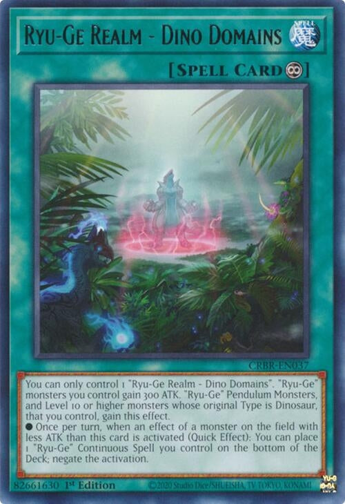 Image for Ryu-Ge Realm - Dino Domains (CRBR-EN037) (CRBR) - YuGiOh