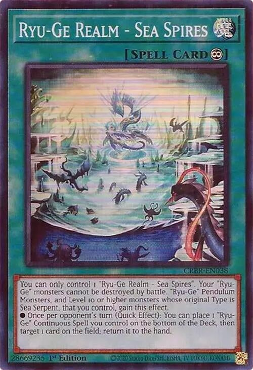 Image for Ryu-Ge Realm - Sea Spires (SR) (CRBR-EN038) (CRBR) - YuGiOh