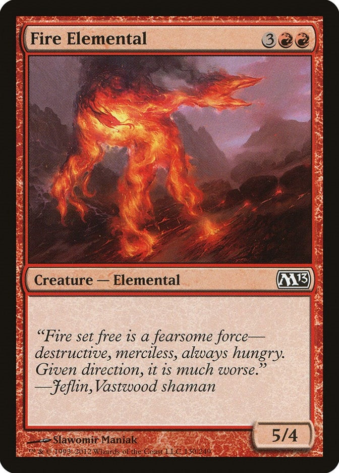 Image for Fire Elemental (130) (Magic 2013 (M13)) - Magic: The Gathering