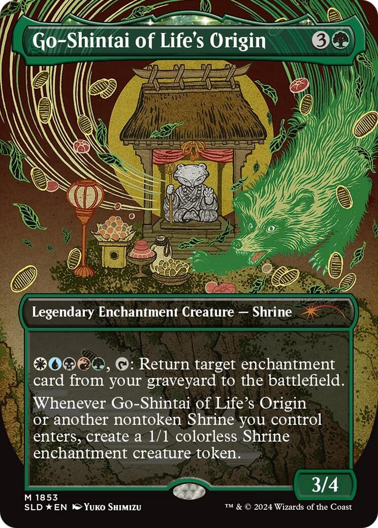 Image for Go-Shintai of Life's Origin (Display Commander) - Thick Stock (1853) (Secret Lair Drop Series) - Magic: The Gathering