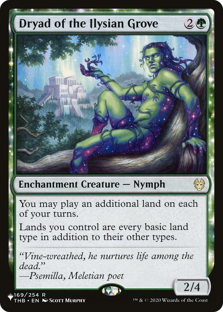 Image for Dryad of the Ilysian Grove (169/254) (The List Reprints) - Magic: The Gathering