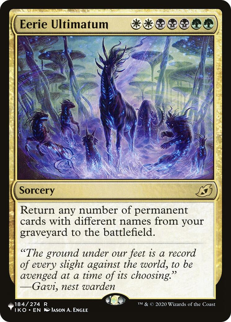 Image for Eerie Ultimatum (184/274) (The List Reprints) - Magic: The Gathering