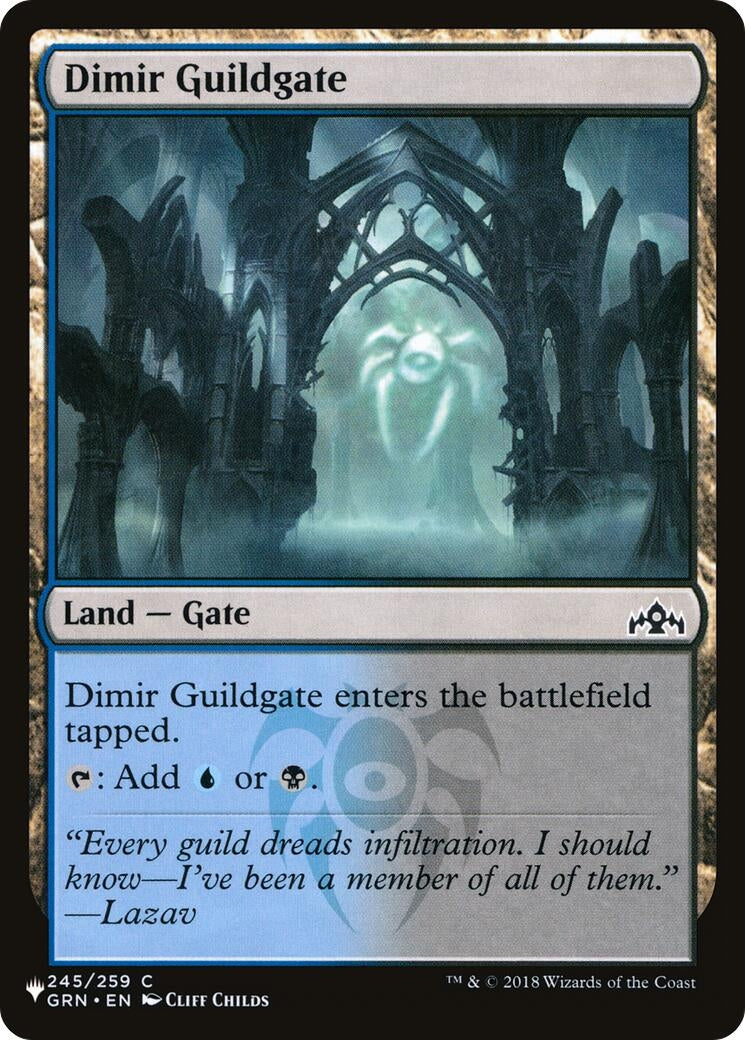 Image for Dimir Guildgate (245/259) (The List Reprints) - Magic: The Gathering