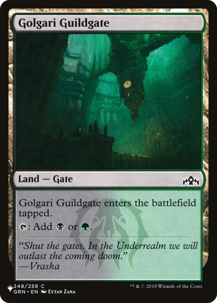 Image for Golgari Guildgate (248/259) (The List Reprints) - Magic: The Gathering